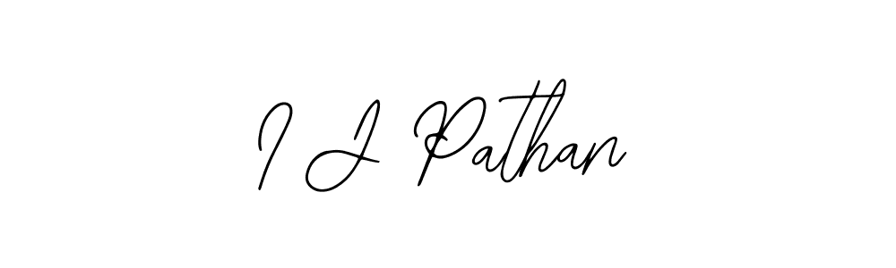 Bearetta-2O07w is a professional signature style that is perfect for those who want to add a touch of class to their signature. It is also a great choice for those who want to make their signature more unique. Get I J Pathan name to fancy signature for free. I J Pathan signature style 12 images and pictures png