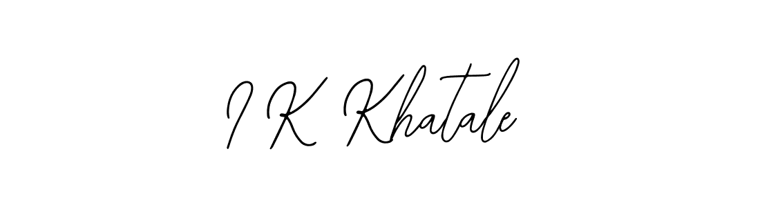 if you are searching for the best signature style for your name I K Khatale. so please give up your signature search. here we have designed multiple signature styles  using Bearetta-2O07w. I K Khatale signature style 12 images and pictures png