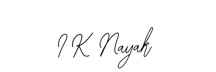 Make a beautiful signature design for name I K Nayak. With this signature (Bearetta-2O07w) style, you can create a handwritten signature for free. I K Nayak signature style 12 images and pictures png