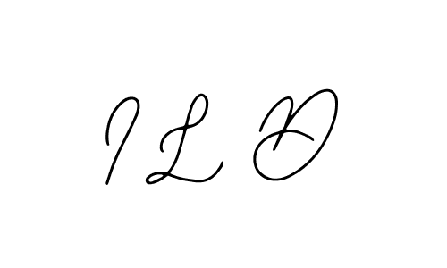 Design your own signature with our free online signature maker. With this signature software, you can create a handwritten (Bearetta-2O07w) signature for name I L D. I L D signature style 12 images and pictures png