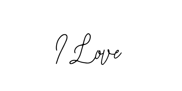 How to make I Love name signature. Use Bearetta-2O07w style for creating short signs online. This is the latest handwritten sign. I Love signature style 12 images and pictures png