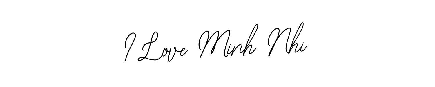 Make a beautiful signature design for name I Love Minh Nhi. Use this online signature maker to create a handwritten signature for free. I Love Minh Nhi signature style 12 images and pictures png