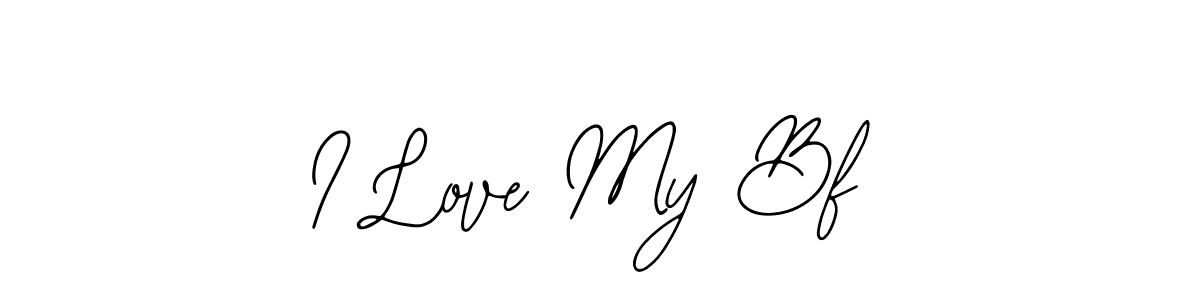 How to make I Love My Bf name signature. Use Bearetta-2O07w style for creating short signs online. This is the latest handwritten sign. I Love My Bf signature style 12 images and pictures png