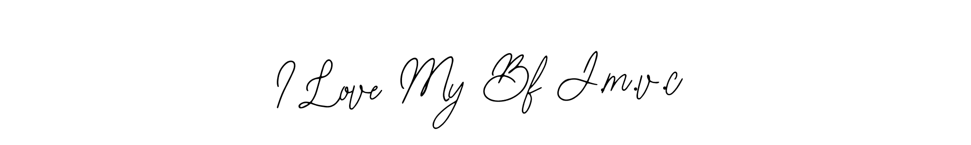 It looks lik you need a new signature style for name I Love My Bf J.m.v.c. Design unique handwritten (Bearetta-2O07w) signature with our free signature maker in just a few clicks. I Love My Bf J.m.v.c signature style 12 images and pictures png