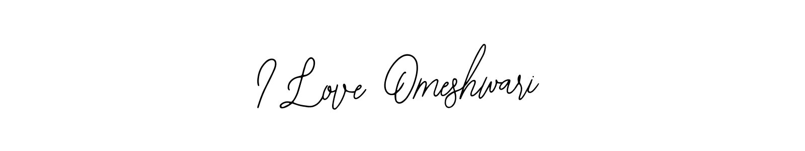 if you are searching for the best signature style for your name I Love Omeshwari. so please give up your signature search. here we have designed multiple signature styles  using Bearetta-2O07w. I Love Omeshwari signature style 12 images and pictures png
