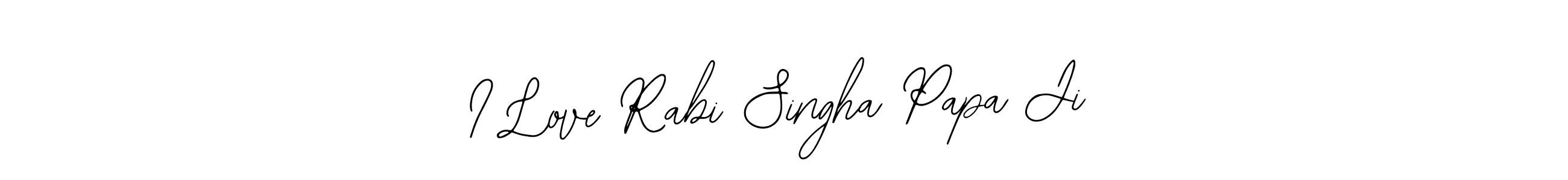 if you are searching for the best signature style for your name I Love Rabi Singha Papa Ji. so please give up your signature search. here we have designed multiple signature styles  using Bearetta-2O07w. I Love Rabi Singha Papa Ji signature style 12 images and pictures png