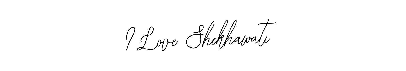 How to make I Love Shekhawati name signature. Use Bearetta-2O07w style for creating short signs online. This is the latest handwritten sign. I Love Shekhawati signature style 12 images and pictures png