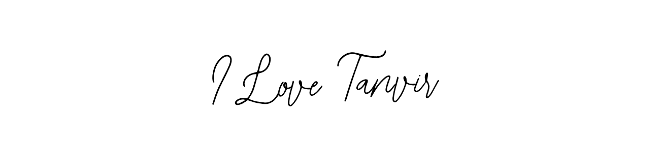 How to make I Love Tanvir name signature. Use Bearetta-2O07w style for creating short signs online. This is the latest handwritten sign. I Love Tanvir signature style 12 images and pictures png