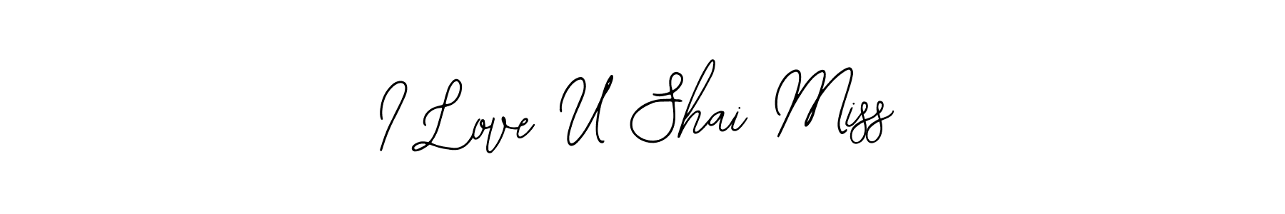 Similarly Bearetta-2O07w is the best handwritten signature design. Signature creator online .You can use it as an online autograph creator for name I Love U Shai Miss. I Love U Shai Miss signature style 12 images and pictures png