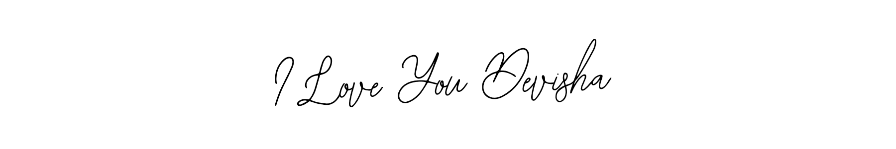 How to make I Love You Devisha name signature. Use Bearetta-2O07w style for creating short signs online. This is the latest handwritten sign. I Love You Devisha signature style 12 images and pictures png