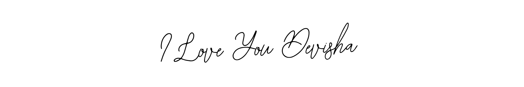 Design your own signature with our free online signature maker. With this signature software, you can create a handwritten (Bearetta-2O07w) signature for name I Love You Devisha. I Love You Devisha signature style 12 images and pictures png