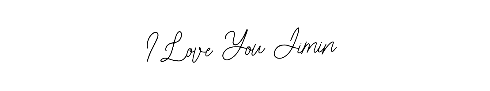 How to make I Love You Jimin name signature. Use Bearetta-2O07w style for creating short signs online. This is the latest handwritten sign. I Love You Jimin signature style 12 images and pictures png