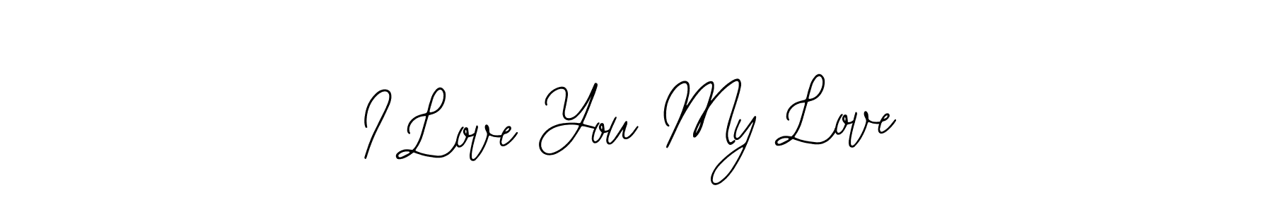 if you are searching for the best signature style for your name I Love You My Love. so please give up your signature search. here we have designed multiple signature styles  using Bearetta-2O07w. I Love You My Love signature style 12 images and pictures png