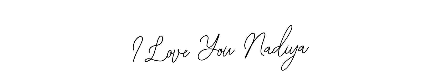 It looks lik you need a new signature style for name I Love You Nadiya. Design unique handwritten (Bearetta-2O07w) signature with our free signature maker in just a few clicks. I Love You Nadiya signature style 12 images and pictures png