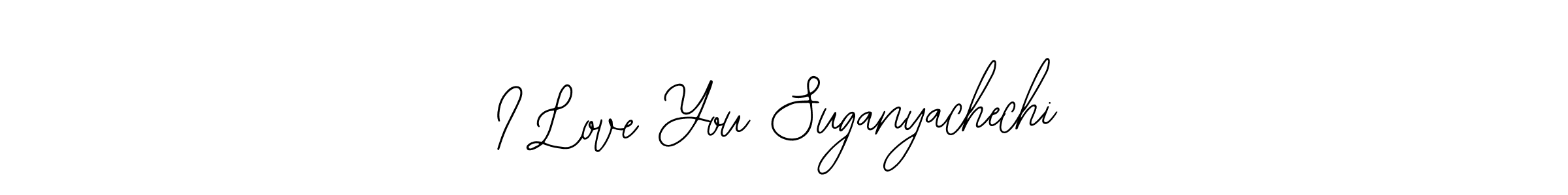 You should practise on your own different ways (Bearetta-2O07w) to write your name (I Love You Suganyachechi) in signature. don't let someone else do it for you. I Love You Suganyachechi signature style 12 images and pictures png