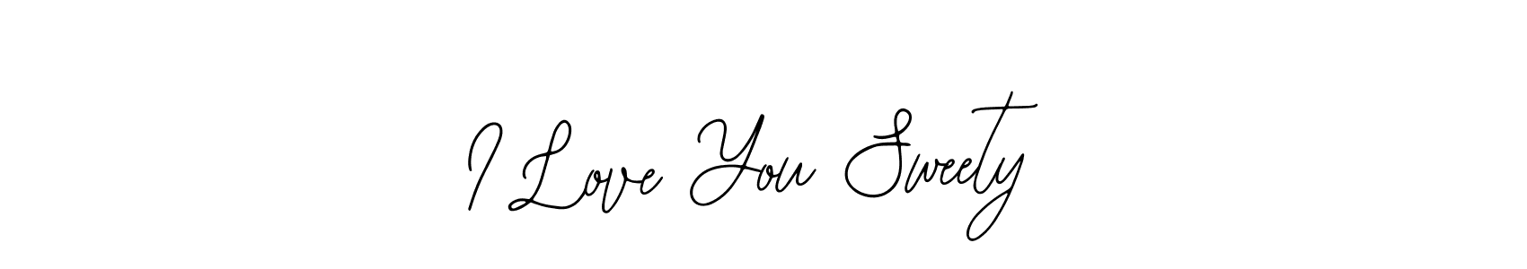 if you are searching for the best signature style for your name I Love You Sweety. so please give up your signature search. here we have designed multiple signature styles  using Bearetta-2O07w. I Love You Sweety signature style 12 images and pictures png