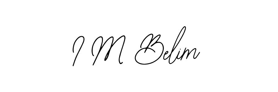 How to make I M Belim signature? Bearetta-2O07w is a professional autograph style. Create handwritten signature for I M Belim name. I M Belim signature style 12 images and pictures png