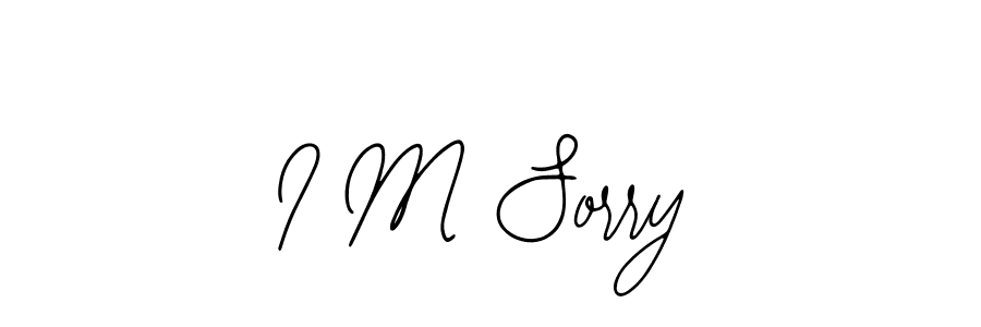 Similarly Bearetta-2O07w is the best handwritten signature design. Signature creator online .You can use it as an online autograph creator for name I M Sorry. I M Sorry signature style 12 images and pictures png