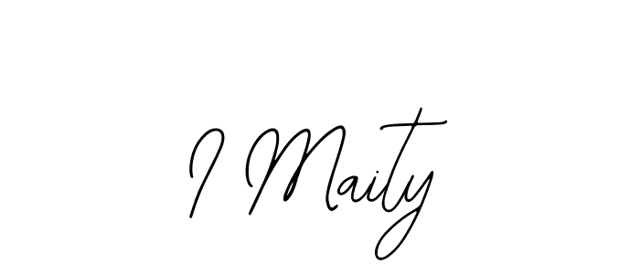 Bearetta-2O07w is a professional signature style that is perfect for those who want to add a touch of class to their signature. It is also a great choice for those who want to make their signature more unique. Get I Maity name to fancy signature for free. I Maity signature style 12 images and pictures png