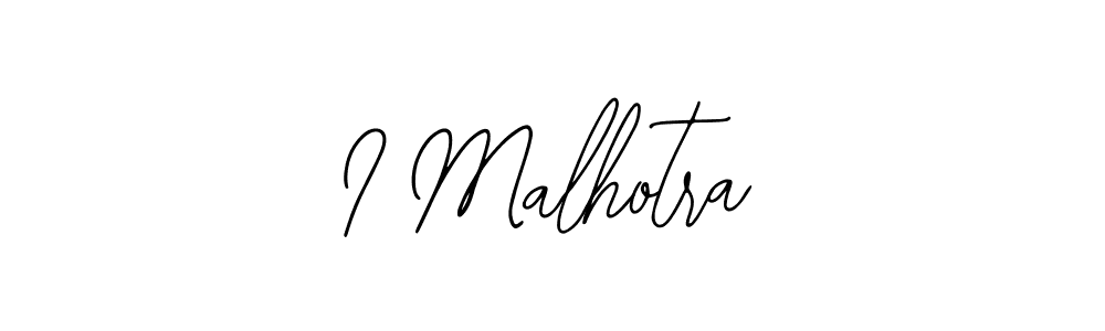 How to make I Malhotra signature? Bearetta-2O07w is a professional autograph style. Create handwritten signature for I Malhotra name. I Malhotra signature style 12 images and pictures png