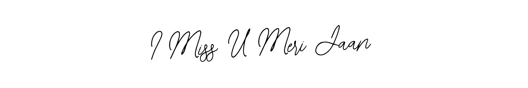 Use a signature maker to create a handwritten signature online. With this signature software, you can design (Bearetta-2O07w) your own signature for name I Miss U Meri Jaan. I Miss U Meri Jaan signature style 12 images and pictures png