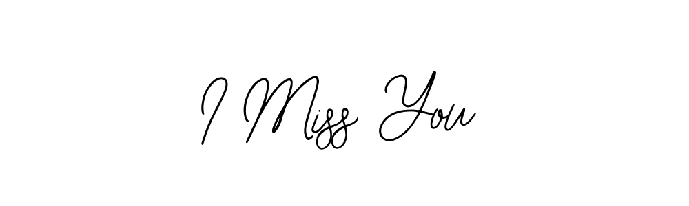 if you are searching for the best signature style for your name I Miss You. so please give up your signature search. here we have designed multiple signature styles  using Bearetta-2O07w. I Miss You signature style 12 images and pictures png