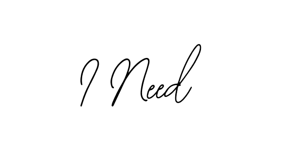 Create a beautiful signature design for name I Need. With this signature (Bearetta-2O07w) fonts, you can make a handwritten signature for free. I Need signature style 12 images and pictures png