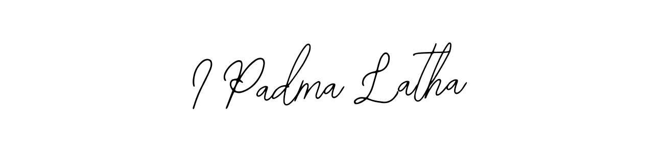 The best way (Bearetta-2O07w) to make a short signature is to pick only two or three words in your name. The name I Padma Latha include a total of six letters. For converting this name. I Padma Latha signature style 12 images and pictures png