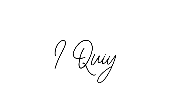 Create a beautiful signature design for name I Quiy. With this signature (Bearetta-2O07w) fonts, you can make a handwritten signature for free. I Quiy signature style 12 images and pictures png