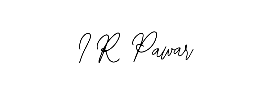 The best way (Bearetta-2O07w) to make a short signature is to pick only two or three words in your name. The name I R Pawar include a total of six letters. For converting this name. I R Pawar signature style 12 images and pictures png