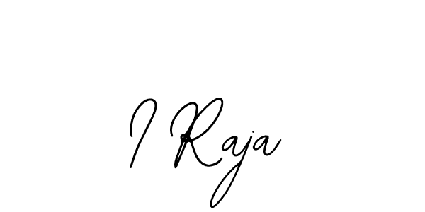 Use a signature maker to create a handwritten signature online. With this signature software, you can design (Bearetta-2O07w) your own signature for name I Raja. I Raja signature style 12 images and pictures png