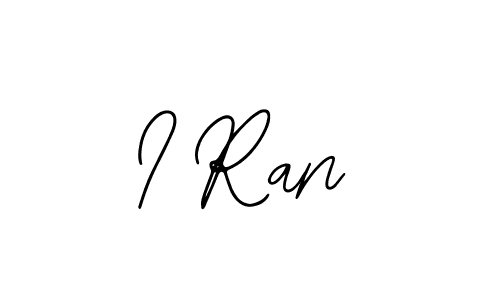 You should practise on your own different ways (Bearetta-2O07w) to write your name (I Ran) in signature. don't let someone else do it for you. I Ran signature style 12 images and pictures png