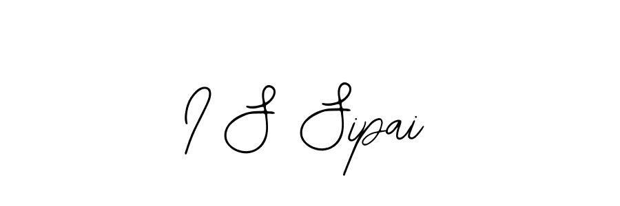 Make a beautiful signature design for name I S Sipai. With this signature (Bearetta-2O07w) style, you can create a handwritten signature for free. I S Sipai signature style 12 images and pictures png