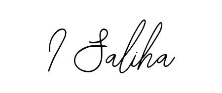 I Saliha stylish signature style. Best Handwritten Sign (Bearetta-2O07w) for my name. Handwritten Signature Collection Ideas for my name I Saliha. I Saliha signature style 12 images and pictures png