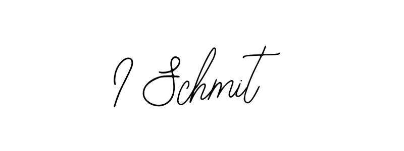 How to make I Schmit name signature. Use Bearetta-2O07w style for creating short signs online. This is the latest handwritten sign. I Schmit signature style 12 images and pictures png