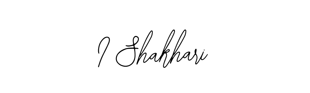 How to make I Shakhari name signature. Use Bearetta-2O07w style for creating short signs online. This is the latest handwritten sign. I Shakhari signature style 12 images and pictures png