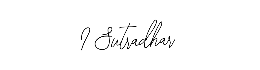 Create a beautiful signature design for name I Sutradhar. With this signature (Bearetta-2O07w) fonts, you can make a handwritten signature for free. I Sutradhar signature style 12 images and pictures png