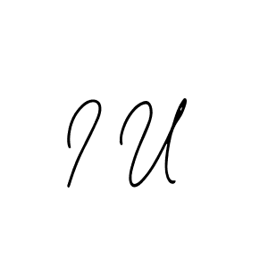 Similarly Bearetta-2O07w is the best handwritten signature design. Signature creator online .You can use it as an online autograph creator for name I U. I U signature style 12 images and pictures png