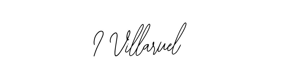 How to make I Villaruel signature? Bearetta-2O07w is a professional autograph style. Create handwritten signature for I Villaruel name. I Villaruel signature style 12 images and pictures png