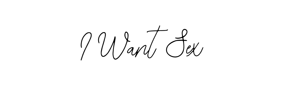 Create a beautiful signature design for name I Want Sex. With this signature (Bearetta-2O07w) fonts, you can make a handwritten signature for free. I Want Sex signature style 12 images and pictures png