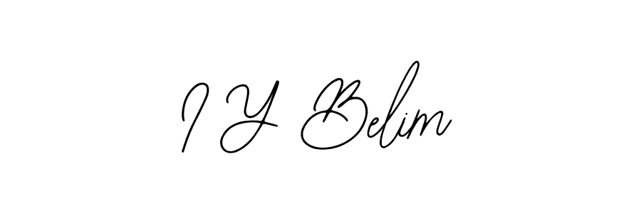 Make a beautiful signature design for name I Y Belim. With this signature (Bearetta-2O07w) style, you can create a handwritten signature for free. I Y Belim signature style 12 images and pictures png