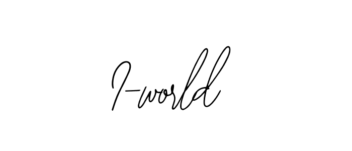 Create a beautiful signature design for name I-world. With this signature (Bearetta-2O07w) fonts, you can make a handwritten signature for free. I-world signature style 12 images and pictures png