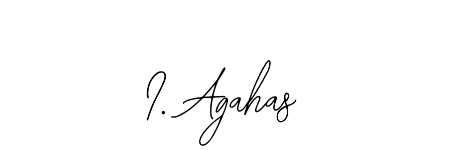How to Draw I. Agahas signature style? Bearetta-2O07w is a latest design signature styles for name I. Agahas. I. Agahas signature style 12 images and pictures png