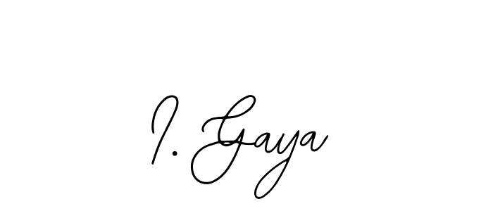 The best way (Bearetta-2O07w) to make a short signature is to pick only two or three words in your name. The name I. Gaya include a total of six letters. For converting this name. I. Gaya signature style 12 images and pictures png