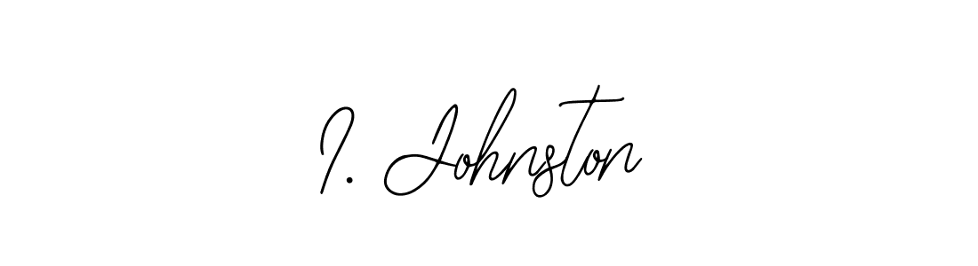 You should practise on your own different ways (Bearetta-2O07w) to write your name (I. Johnston) in signature. don't let someone else do it for you. I. Johnston signature style 12 images and pictures png