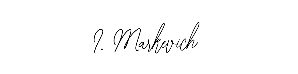 Best and Professional Signature Style for I. Markevich. Bearetta-2O07w Best Signature Style Collection. I. Markevich signature style 12 images and pictures png