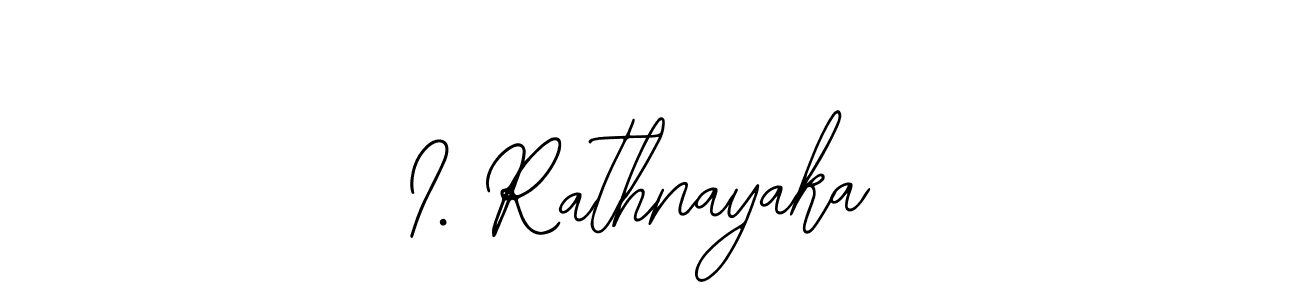 How to make I. Rathnayaka signature? Bearetta-2O07w is a professional autograph style. Create handwritten signature for I. Rathnayaka name. I. Rathnayaka signature style 12 images and pictures png