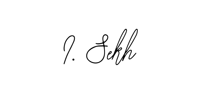 You should practise on your own different ways (Bearetta-2O07w) to write your name (I. Sekh) in signature. don't let someone else do it for you. I. Sekh signature style 12 images and pictures png