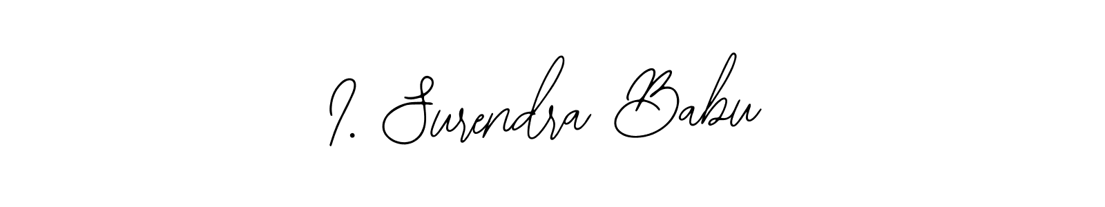 Make a beautiful signature design for name I. Surendra Babu. With this signature (Bearetta-2O07w) style, you can create a handwritten signature for free. I. Surendra Babu signature style 12 images and pictures png