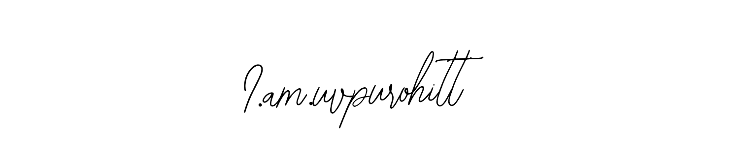 How to Draw I.am.uvpurohitt signature style? Bearetta-2O07w is a latest design signature styles for name I.am.uvpurohitt. I.am.uvpurohitt signature style 12 images and pictures png